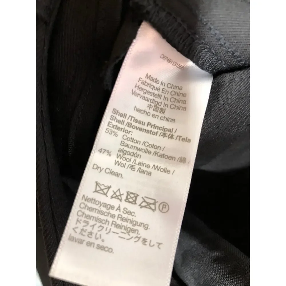 Madewell Cotton-Wool Blend Trousers Dress Pants True Black NWT Mens W 32 L 30